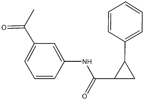 N-(3-acetylphenyl)-2-phenylcyclopropanecarboxamide Structure
