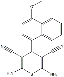 2,6-diamino-4-(4-methoxy-1-naphthyl)-4H-thiopyran-3,5-dicarbonitrile
