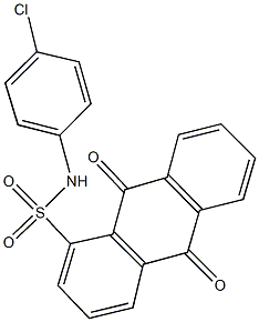  N-(4-chlorophenyl)-9,10-dioxo-9,10-dihydro-1-anthracenesulfonamide