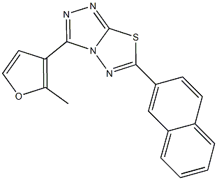  3-(2-methyl-3-furyl)-6-(2-naphthyl)[1,2,4]triazolo[3,4-b][1,3,4]thiadiazole