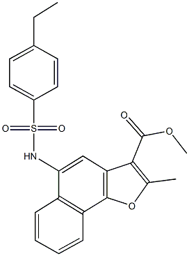  methyl 5-{[(4-ethylphenyl)sulfonyl]amino}-2-methylnaphtho[1,2-b]furan-3-carboxylate