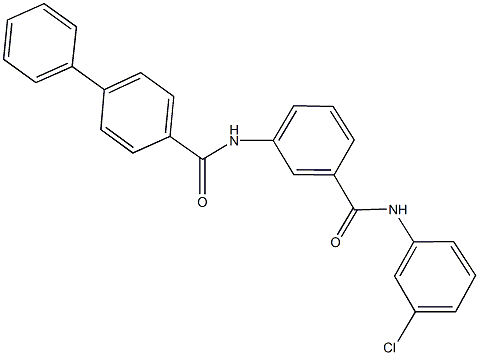  N-{3-[(3-chloroanilino)carbonyl]phenyl}[1,1'-biphenyl]-4-carboxamide