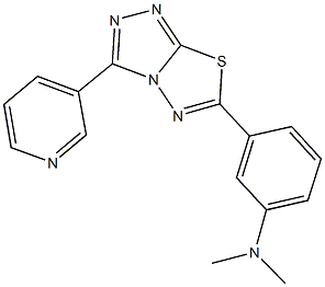  N,N-dimethyl-N-{3-[3-(3-pyridinyl)[1,2,4]triazolo[3,4-b][1,3,4]thiadiazol-6-yl]phenyl}amine