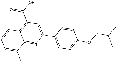  2-(4-isobutoxyphenyl)-8-methyl-4-quinolinecarboxylic acid
