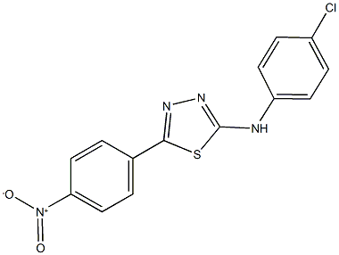 2-(4-chloroanilino)-5-{4-nitrophenyl}-1,3,4-thiadiazole Structure