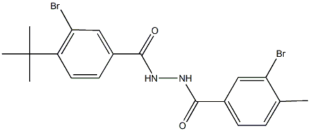  3-bromo-N'-(3-bromo-4-tert-butylbenzoyl)-4-methylbenzohydrazide