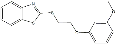 2-{[2-(3-methoxyphenoxy)ethyl]sulfanyl}-1,3-benzothiazole