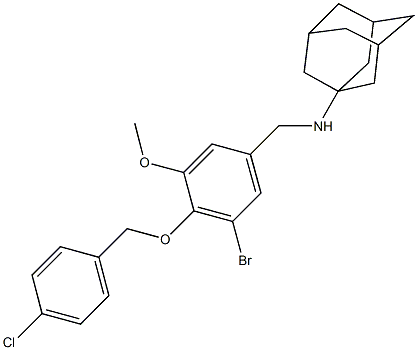 N-(1-adamantyl)-N-{3-bromo-4-[(4-chlorobenzyl)oxy]-5-methoxybenzyl}amine
