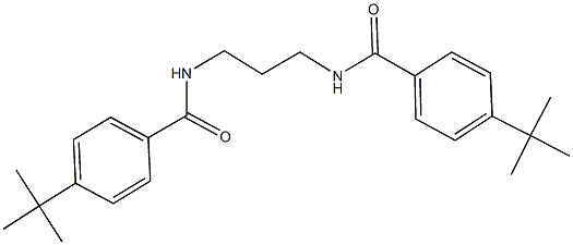4-tert-butyl-N-{3-[(4-tert-butylbenzoyl)amino]propyl}benzamide Struktur