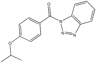 4-(1H-1,2,3-benzotriazol-1-ylcarbonyl)phenyl isopropyl ether 结构式