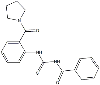 N-benzoyl-N'-[2-(1-pyrrolidinylcarbonyl)phenyl]thiourea
