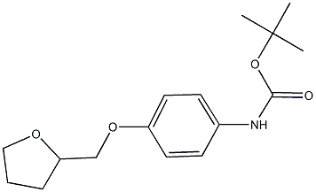 tert-butyl 4-(tetrahydro-2-furanylmethoxy)phenylcarbamate Structure