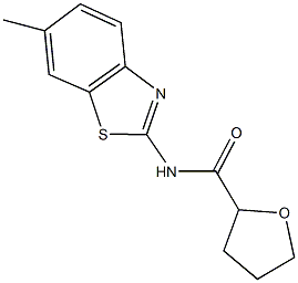  N-(6-methyl-1,3-benzothiazol-2-yl)tetrahydro-2-furancarboxamide