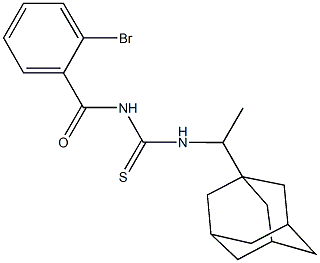 N-[1-(1-adamantyl)ethyl]-N'-(2-bromobenzoyl)thiourea Structure