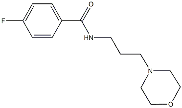 4-fluoro-N-[3-(4-morpholinyl)propyl]benzamide