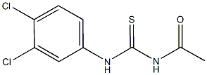 N-acetyl-N'-(3,4-dichlorophenyl)thiourea Struktur