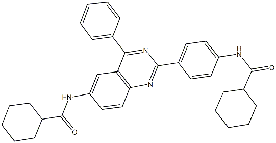  N-(2-{4-[(cyclohexylcarbonyl)amino]phenyl}-4-phenyl-6-quinazolinyl)cyclohexanecarboxamide