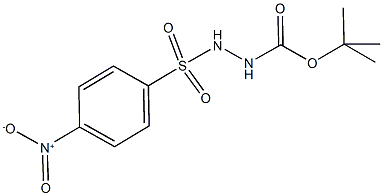 tert-butyl 2-({4-nitrophenyl}sulfonyl)hydrazinecarboxylate Struktur