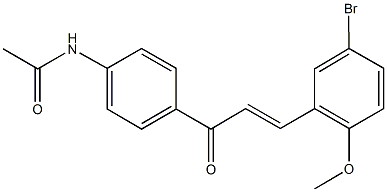  N-{4-[3-(5-bromo-2-methoxyphenyl)acryloyl]phenyl}acetamide