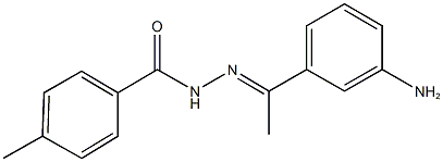 N'-[1-(3-aminophenyl)ethylidene]-4-methylbenzohydrazide Structure