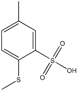 5-methyl-2-(methylsulfanyl)benzenesulfonic acid Struktur
