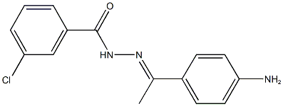 N'-[1-(4-aminophenyl)ethylidene]-3-chlorobenzohydrazide