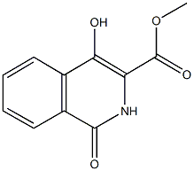 methyl 4-hydroxy-1-oxo-1,2-dihydro-3-isoquinolinecarboxylate Struktur