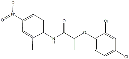 2-(2,4-dichlorophenoxy)-N-{4-nitro-2-methylphenyl}propanamide