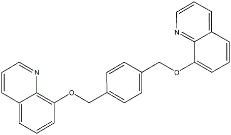 8-({4-[(8-quinolinyloxy)methyl]benzyl}oxy)quinoline Structure