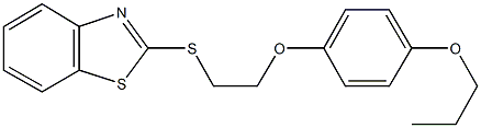  2-{[2-(4-propoxyphenoxy)ethyl]sulfanyl}-1,3-benzothiazole