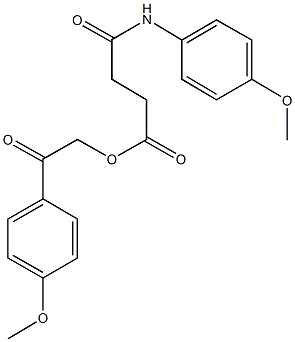 2-(4-methoxyphenyl)-2-oxoethyl 4-(4-methoxyanilino)-4-oxobutanoate