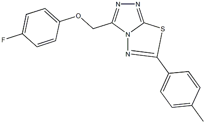 4-fluorophenyl [6-(4-methylphenyl)[1,2,4]triazolo[3,4-b][1,3,4]thiadiazol-3-yl]methyl ether|