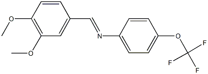 N-(3,4-dimethoxybenzylidene)-N-[4-(trifluoromethoxy)phenyl]amine