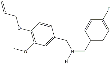 N-[4-(allyloxy)-3-methoxybenzyl]-N-(4-fluorobenzyl)amine