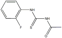 N-acetyl-N'-(2-fluorophenyl)thiourea Structure