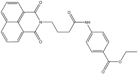  ethyl 4-{[4-(1,3-dioxo-1H-benzo[de]isoquinolin-2(3H)-yl)butanoyl]amino}benzoate