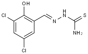 3,5-dichloro-2-hydroxybenzaldehyde thiosemicarbazone Struktur