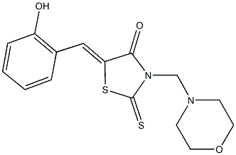  5-(2-hydroxybenzylidene)-3-(4-morpholinylmethyl)-2-thioxo-1,3-thiazolidin-4-one