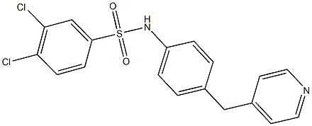 3,4-dichloro-N-[4-(4-pyridinylmethyl)phenyl]benzenesulfonamide
