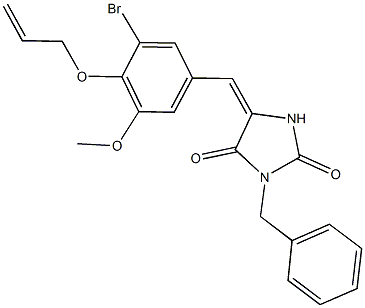  5-[4-(allyloxy)-3-bromo-5-methoxybenzylidene]-3-benzyl-2,4-imidazolidinedione