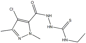 2-[(4-chloro-1,3-dimethyl-1H-pyrazol-5-yl)carbonyl]-N-ethylhydrazinecarbothioamide