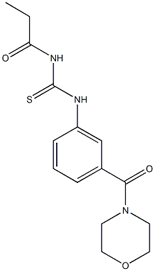  N-[3-(4-morpholinylcarbonyl)phenyl]-N'-propionylthiourea