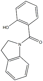 2-(2,3-dihydro-1H-indol-1-ylcarbonyl)phenol,,结构式