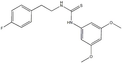 N-(3,5-dimethoxyphenyl)-N'-[2-(4-fluorophenyl)ethyl]thiourea