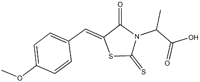 2-[5-(4-methoxybenzylidene)-4-oxo-2-thioxo-1,3-thiazolidin-3-yl]propanoic acid
