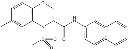 2-[2-methoxy-5-methyl(methylsulfonyl)anilino]-N-(2-naphthyl)acetamide