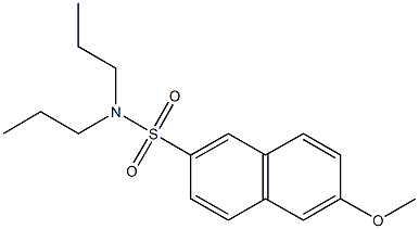 6-methoxy-N,N-dipropyl-2-naphthalenesulfonamide Structure