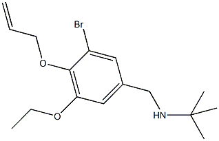 N-[4-(allyloxy)-3-bromo-5-ethoxybenzyl]-N-(tert-butyl)amine Structure