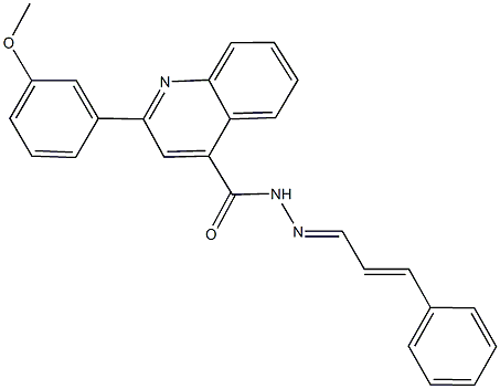 2-(3-methoxyphenyl)-N'-(3-phenyl-2-propenylidene)-4-quinolinecarbohydrazide