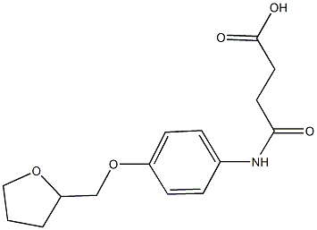  4-oxo-4-[4-(tetrahydro-2-furanylmethoxy)anilino]butanoic acid